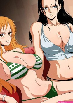 Porn comic Nami and Robin Comic. Phil96art Sex comic hot friends were